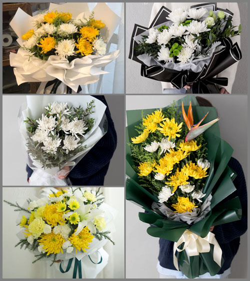 广东江门市台山市都斛镇下莘村白事花束代送